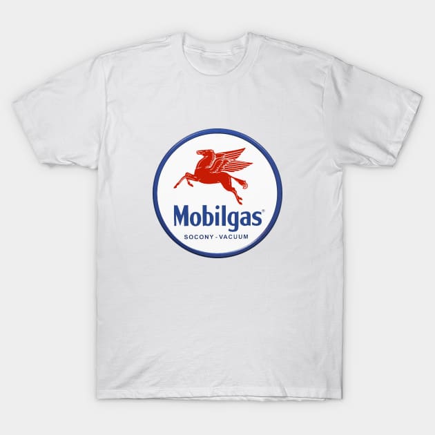 Mobilgas vintage sign T-Shirt by DavidLoblaw